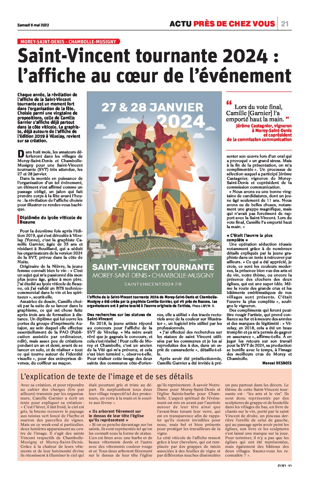 Actualités SaintVincent Tournante 2024